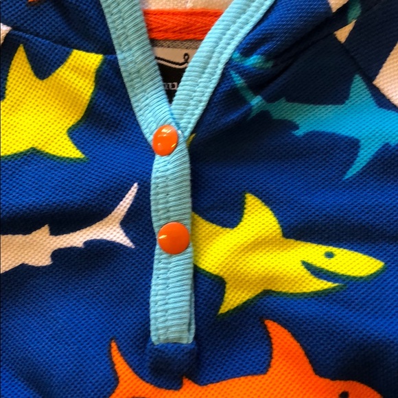 Mud Pie Shark Tank Shark Hooded One Piece - Picture 4 of 9